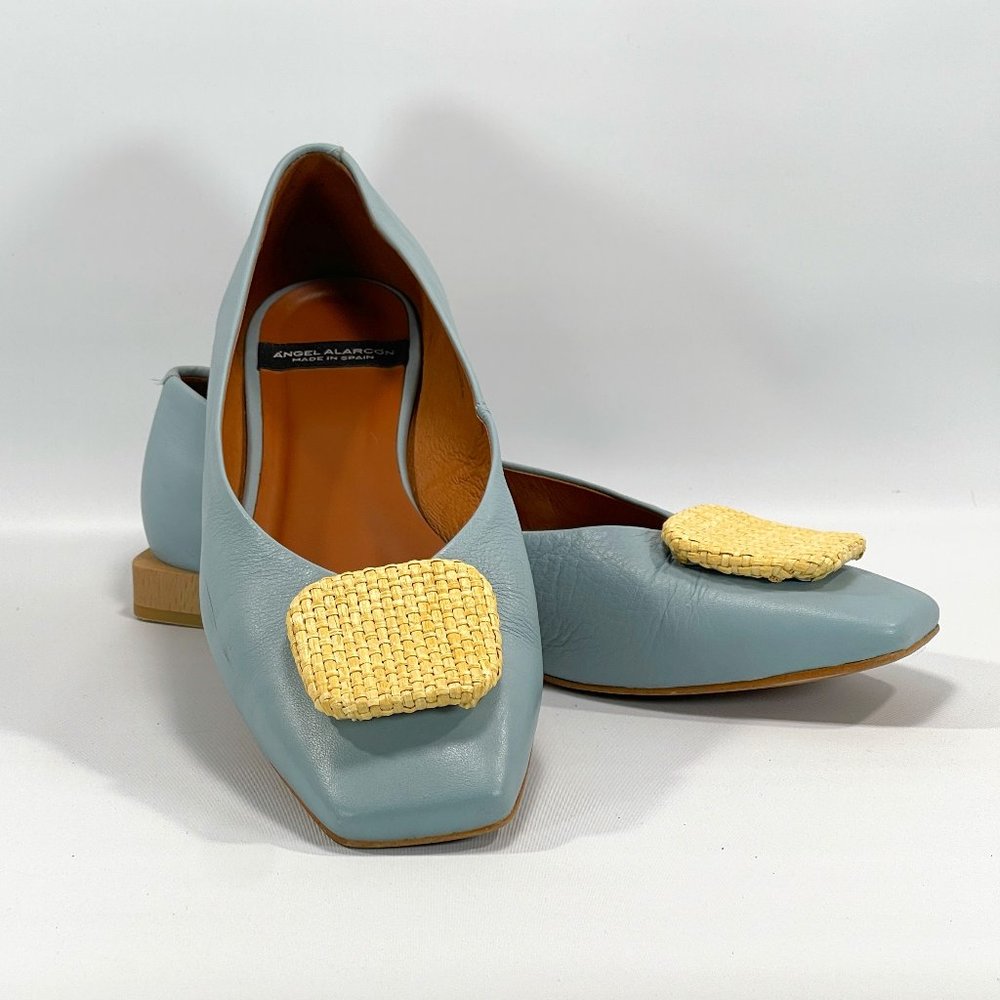 Anthro ANGEL ALARCON Ballet Flats In Blue